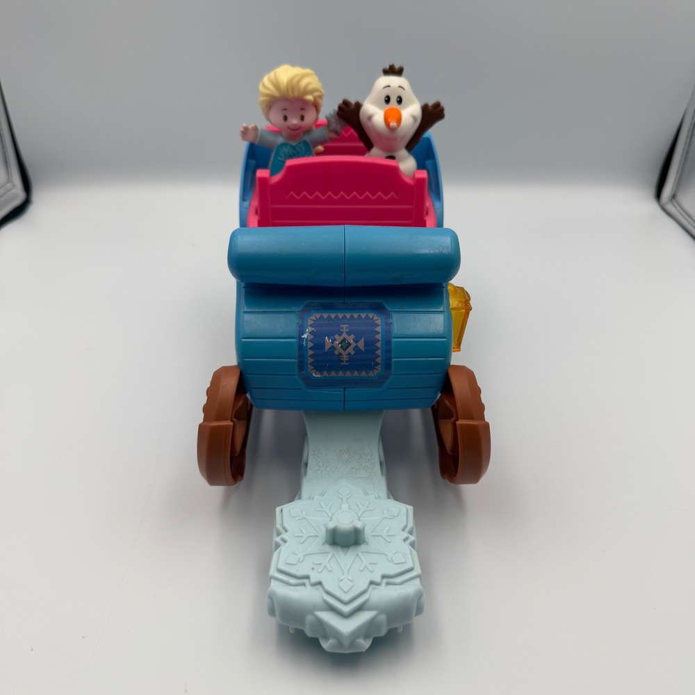 2019 Fisher-Price Little People Disney Frozen Kristoff's Sleigh Elsa Olaf Workin